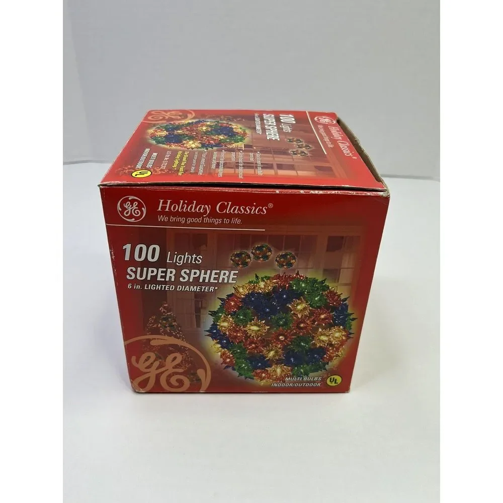 GE Holiday Classics Multi-Color Super Sphere 100 Christmas Lights 6